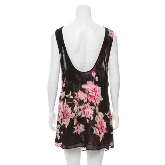 REFORMATION Black and Pink Floral Dress - Picture 3 of 10